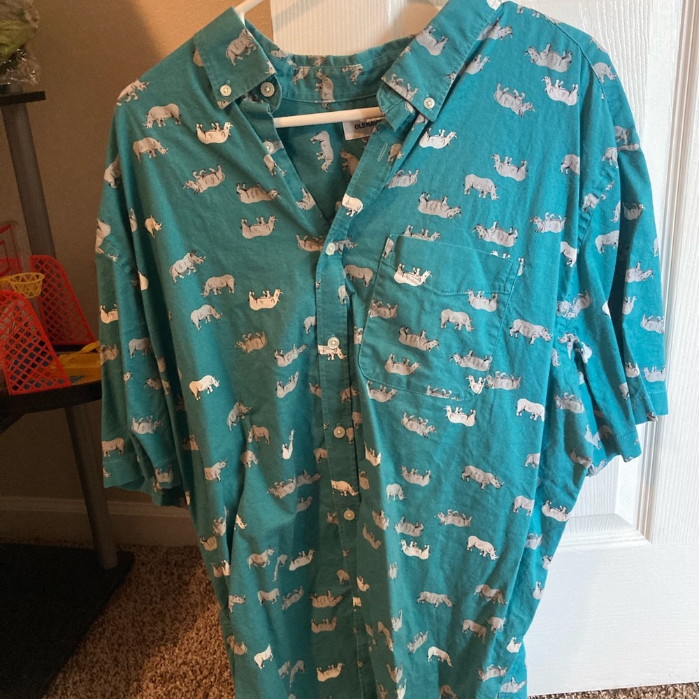 Teal, Casual Shirt